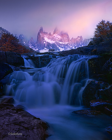 WaterfallsInSunrising